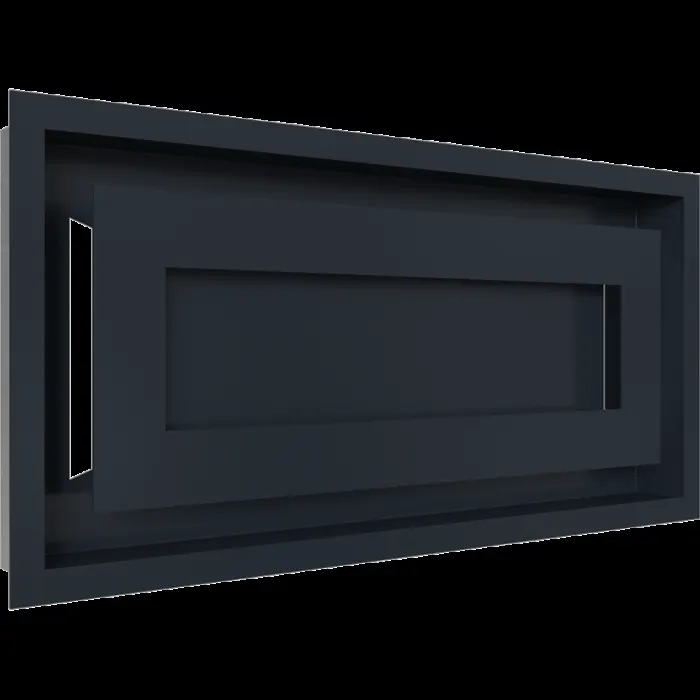 Kratki Камінна решітка Kratki WIND графітова 22x45