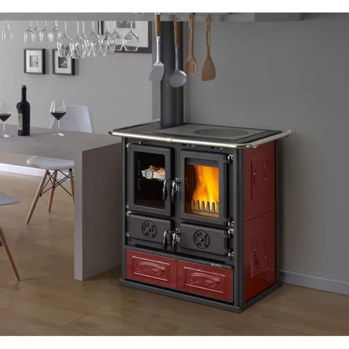 La Nordica Піч-плита на дрова La Nordica ROSETTA SX BII (LIBERTY BORDEAUX)
