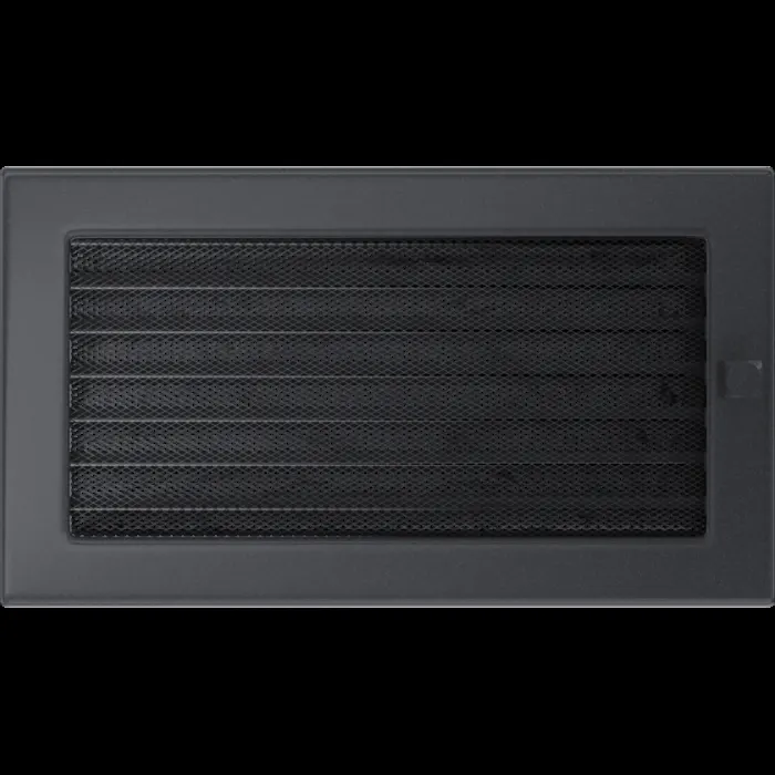 Kratki Камінна решітка Kratki графітова з жалюзями 17x30