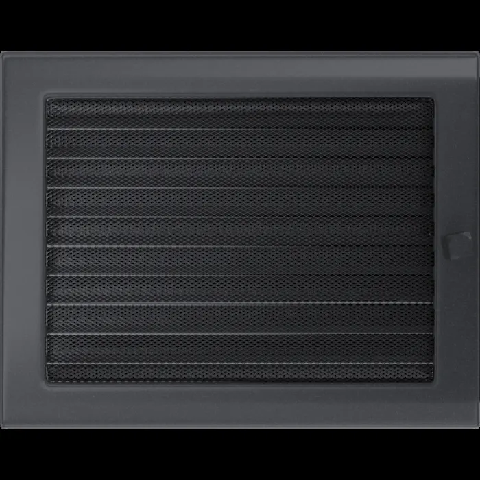 Kratki Камінна решітка Kratki графітова з жалюзями 22x30