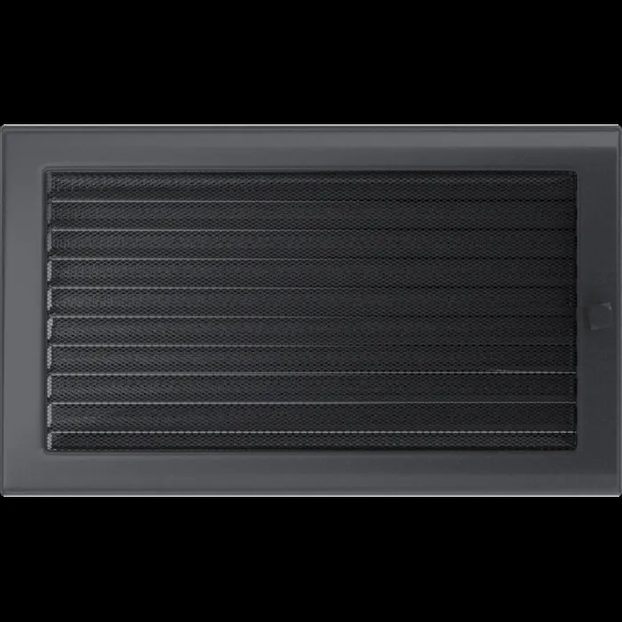 Kratki Камінна решітка Kratki графітова з жалюзями 22x37