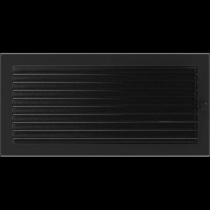 Kratki Камінна решітка Kratki чорна з жалюзями 22x45