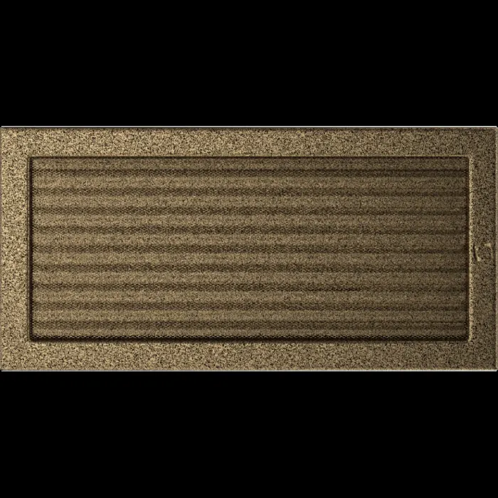 Kratki Камінна решітка Kratki чорно-золота з жалюзями 22x45 — фото 2